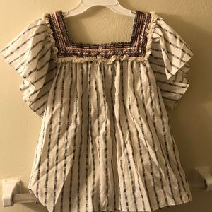 Vanessa Virginia Embroidered Peasant Top